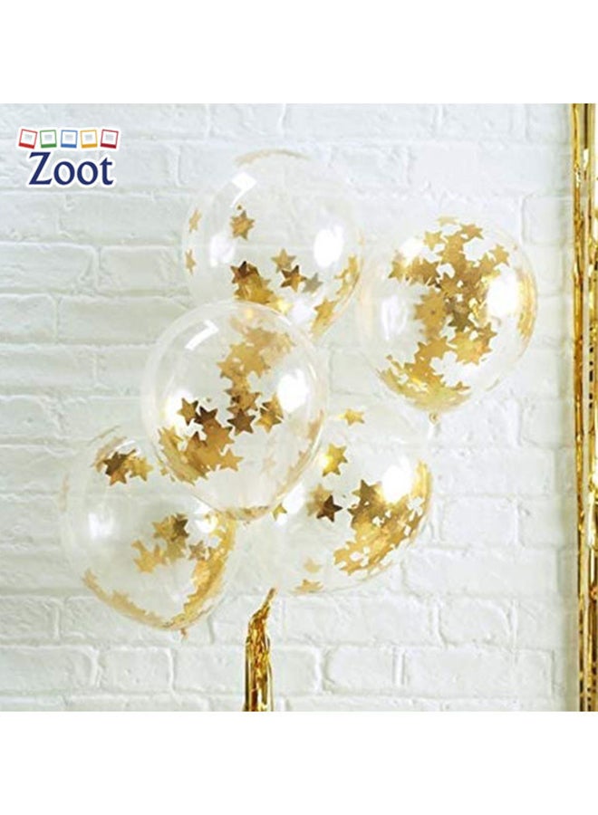 زوت بالونات زينة للحفلات معبأة بقصاصات ورق صغيرة من 50 قطعة 12بوصة - Image 3