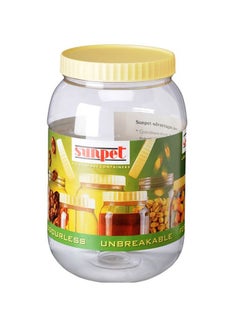 Sunpet 3-Piece Plastic Container Set Clear/Yellow 1500ml  - Image 2