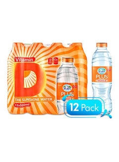 Plus Vitamin D Water 500ml Pack of 12