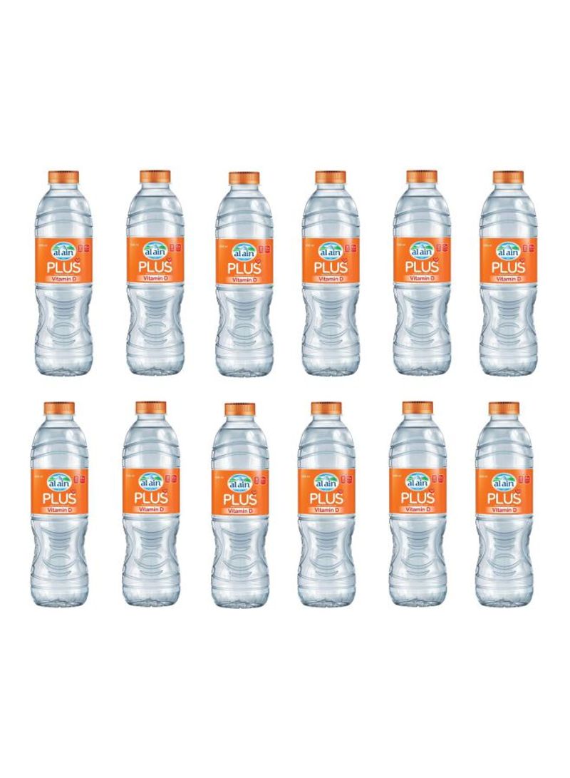 Al Ain - Plus Vitamin D Water 500ml Pack of 12 - Image 1