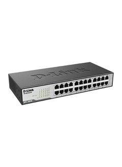 D-Link 24-Port Fast Ethernet Unmanaged Desktop Switch Black  - Image 2