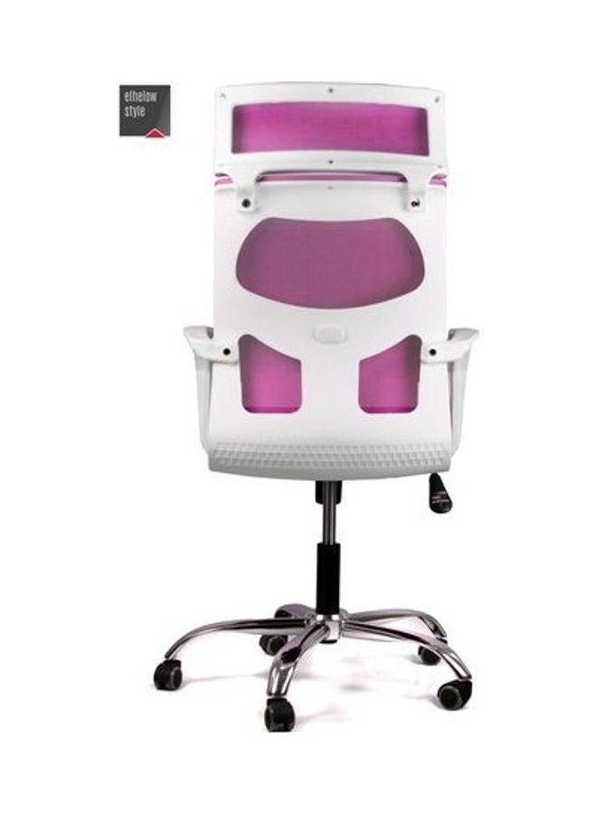 elhelow style Director Chair White-Pink 50x110x50 cm White-Pink 50x110x50 cmkg - Image 3