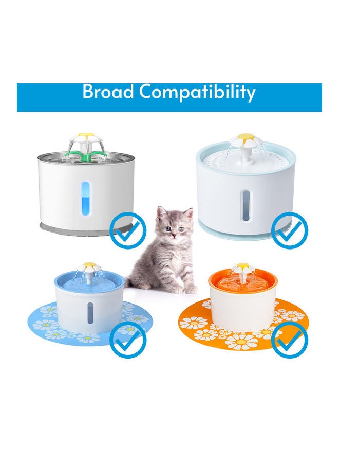 8 Piece Cat Active Carbon Water Fountain Filter H44644-8-LY White  - Image 2
