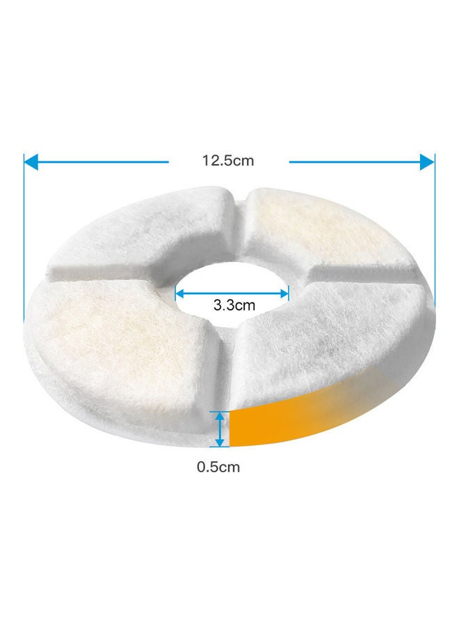 8 Piece Cat Active Carbon Water Fountain Filter H44644-8-LY White  - Image 4