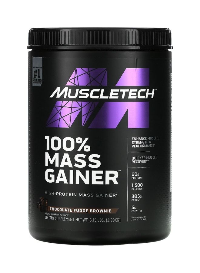 ماسل تيك - 100% براوني فادج الشوكولاتة من Mass Gainer - Image 1