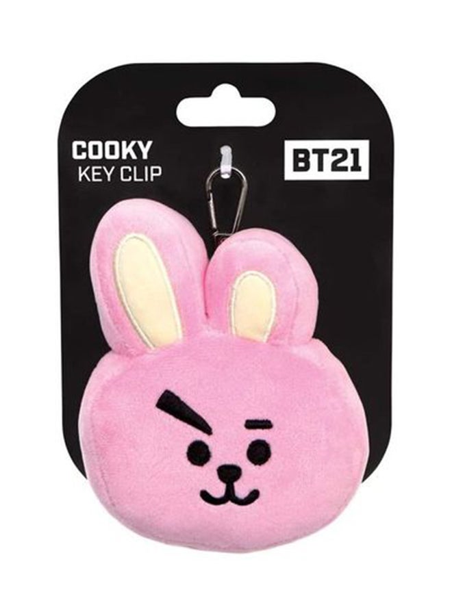 اورورا مشبك مفاتيح مع دمية محشوة بتصميم لشخصية كوكي ألوان متعددة - Image 1