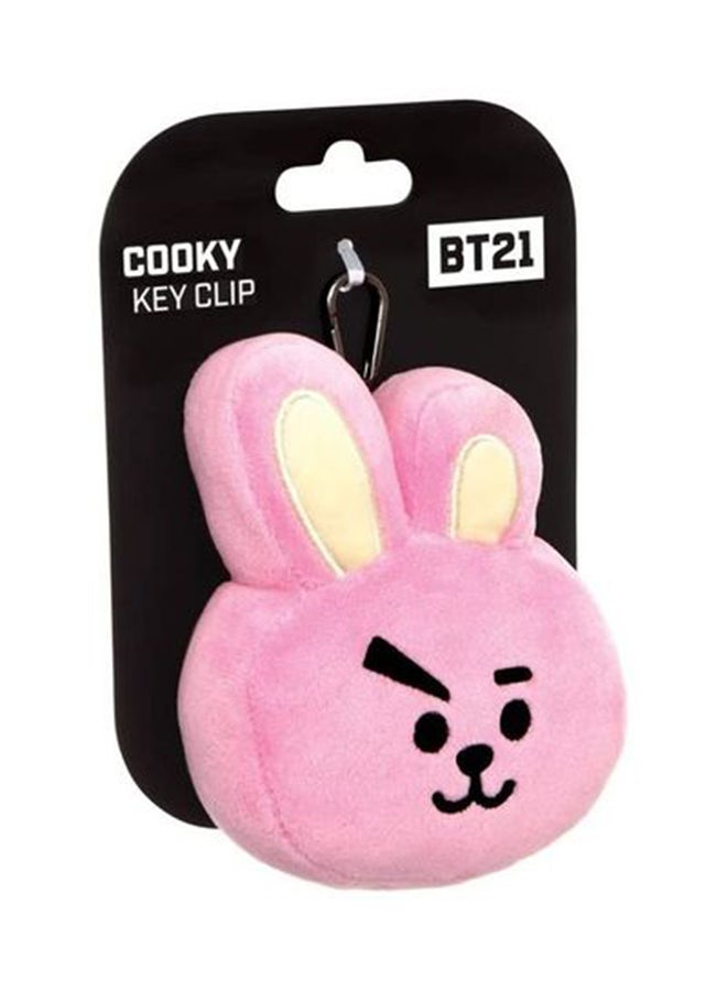 اورورا مشبك مفاتيح مع دمية محشوة بتصميم لشخصية كوكي ألوان متعددة - Image 3