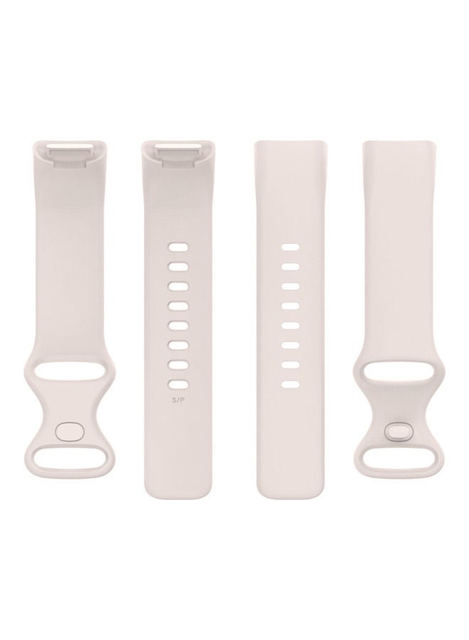 FITME Classic Silicone Band For Fitbit Charge 5 / Charge 6 Beige  - Image 3