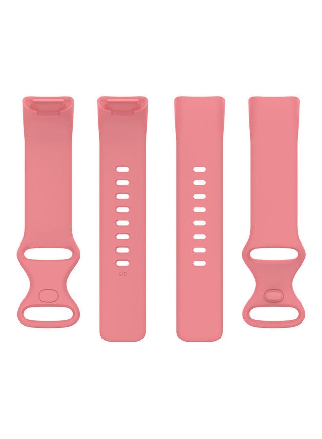 FITME Classic Silicone Band For Fitbit Charge 5 / Charge 6 Pink  - Image 3