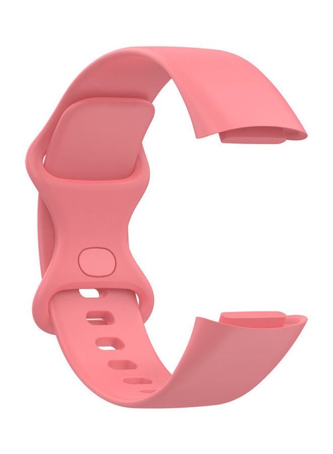 FITME Classic Silicone Band For Fitbit Charge 5 / Charge 6 Pink  - Image 4