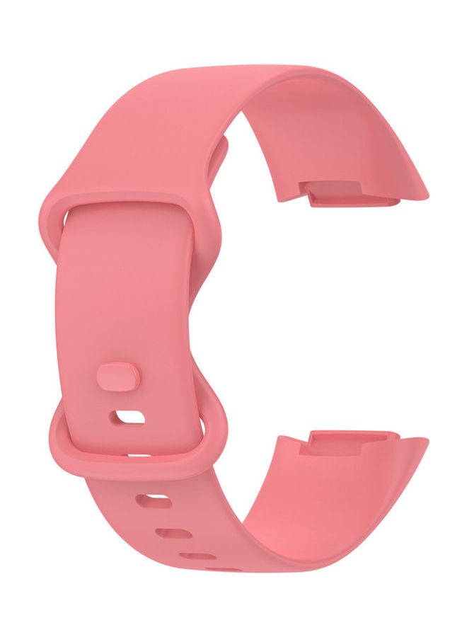 FITME Classic Silicone Band For Fitbit Charge 5 / Charge 6 Pink  - Image 5