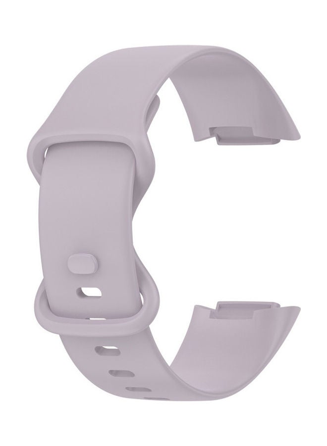 FITME Classic Silicone Band For Fitbit Charge 5 / Charge 6 Lavender  - Image 5