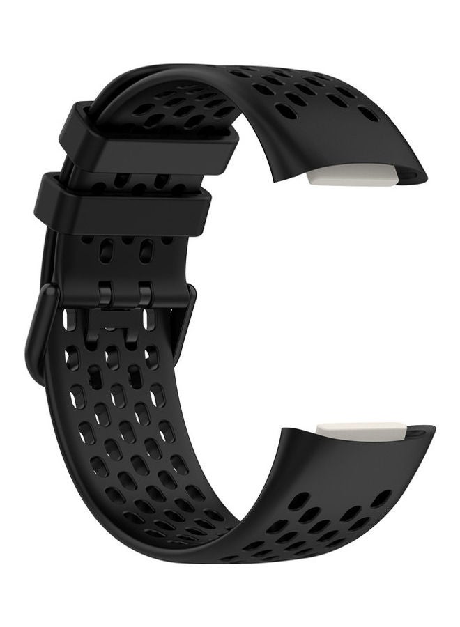 FITME Sport Replacement Band For Fitbit Charge 5 / Charge 6 Black - Image 4