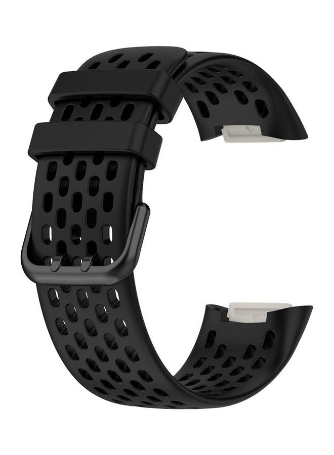 FITME Sport Replacement Band For Fitbit Charge 5 / Charge 6 Black - Image 5