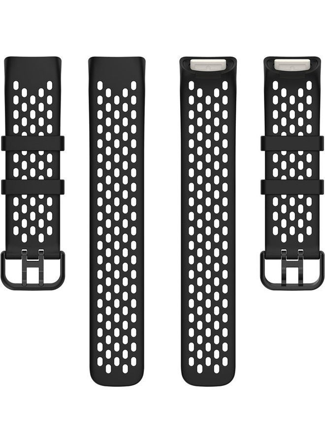 FITME Sport Replacement Band For Fitbit Charge 5 / Charge 6 Black - Image 3