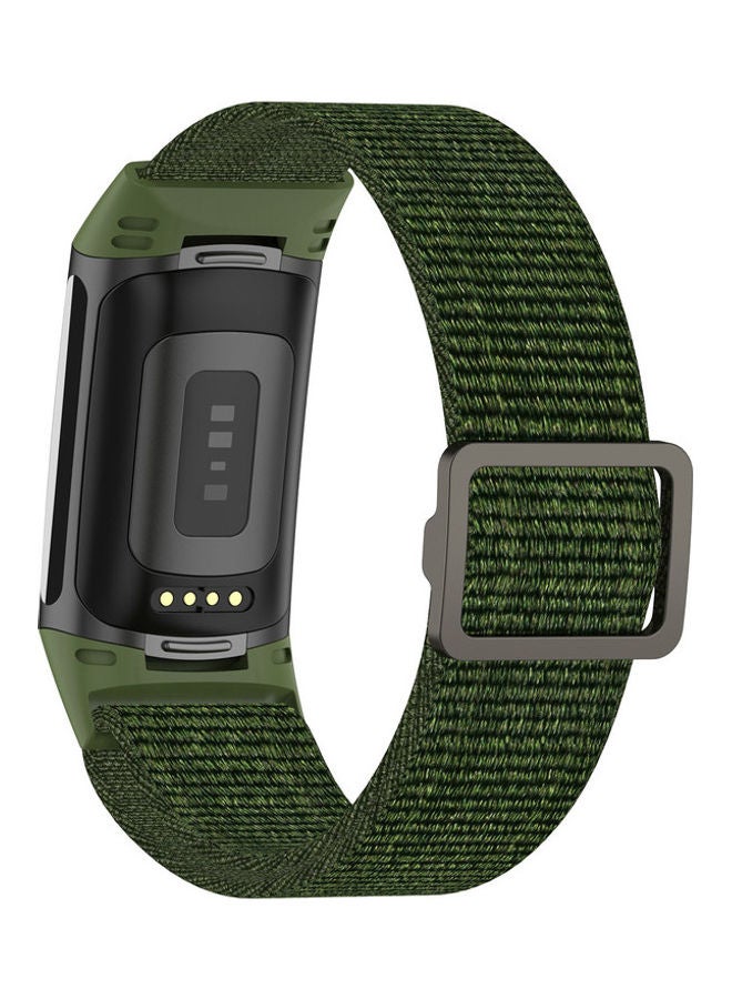 FITME Nylon Strap For Fitbit Charge 5 / Charge 6 Green  - Image 2