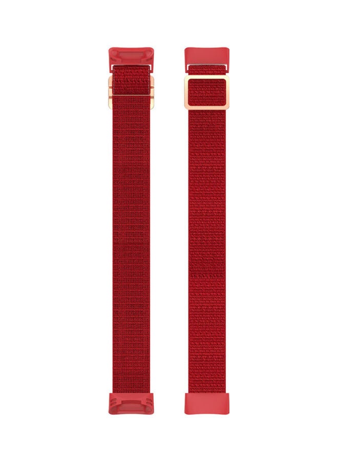 FITME Nylon Strap For Fitbit Charge 5 / Charge 6 Red  - Image 3