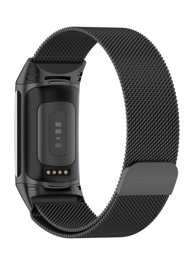 FITME - Milanese Band For Fitbit Charge 5 / Charge 6 Black - Image 1