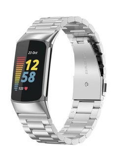 FITME Metal Strap For Fitbit Charge 5 / Charge 6 Silver  - Image 1