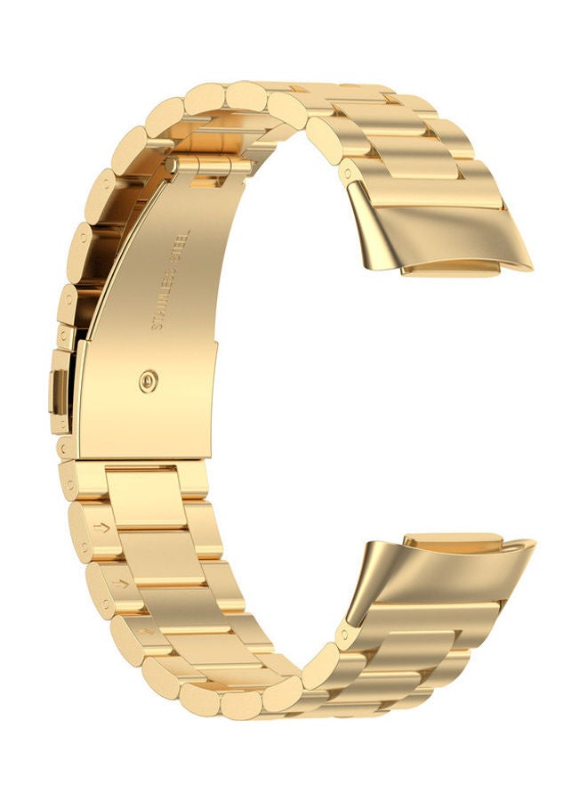 FITME Metal Strap For Fitbit Charge 5 / Charge 6 Gold  - Image 4
