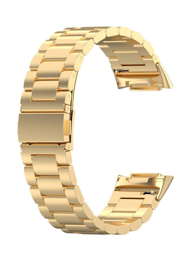 FITME Metal Strap For Fitbit Charge 5 / Charge 6 Gold  - Image 5