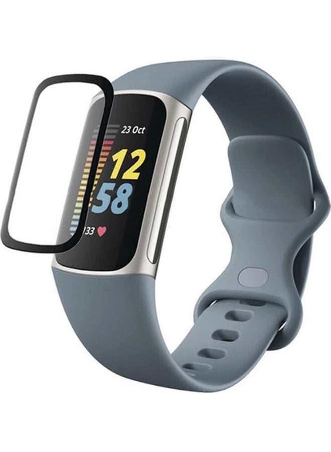 FITME 4-Piece 3D Screen Protector For Fitbit Charge 5 / Charge 6 Black  - Image 1