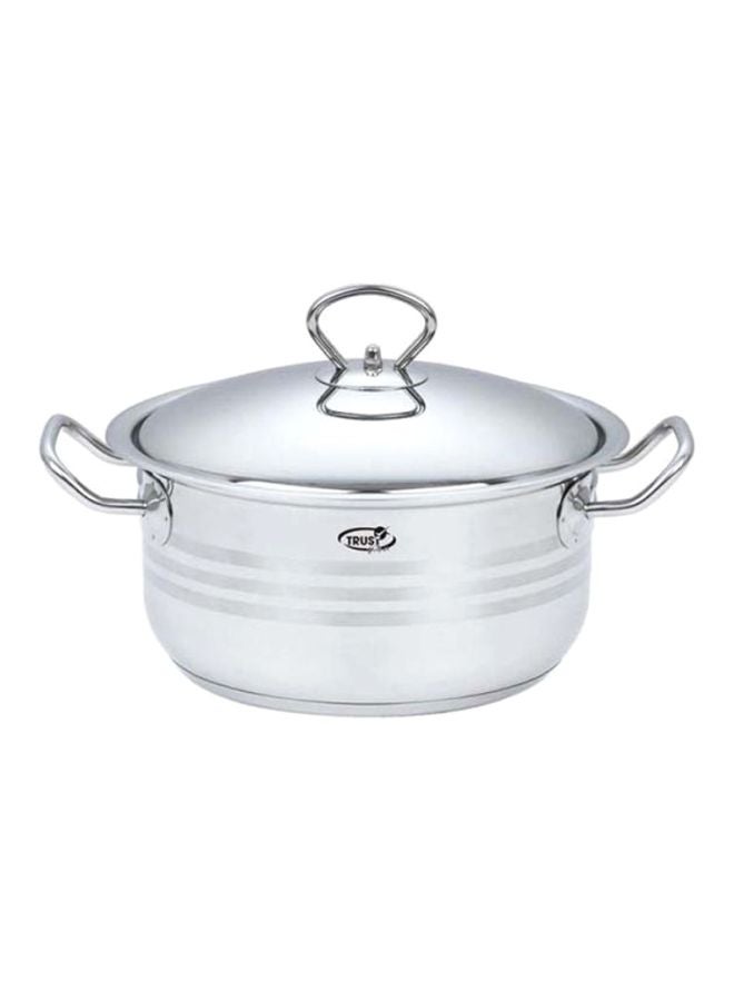 Trust Stainless Steel Casserole With Lid Silver 22centimeter - Image 1