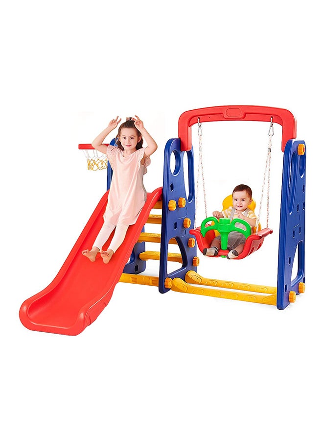 أر بي دبليو تويز مجموعة ألعاب الأرجوحة والانزلاق مع سلة دائرية - Image 1