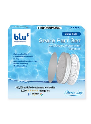 Spare Part Set For Ionic Shower Filter Handheld Silver 12x12x2.1cm - v1644213384/N13386200A_1