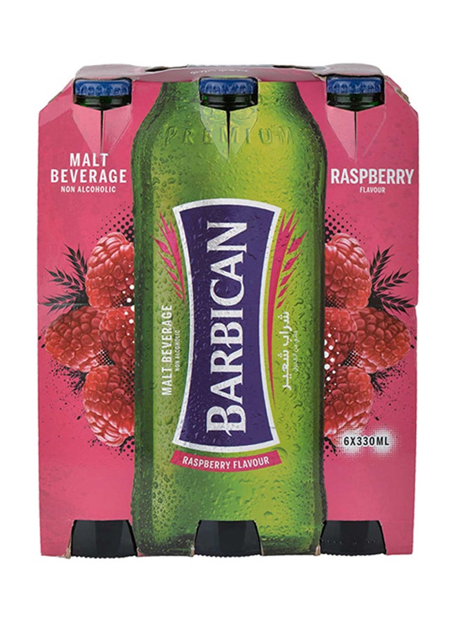 Barbican - Raspberry Flavoured Non-Alcoholic Malt Beverage  NRB 330ml Pack of 6 - Image 1