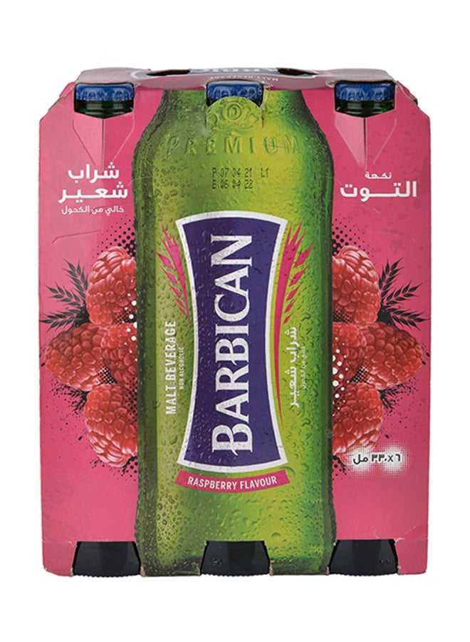 Barbican - Raspberry Flavoured Non-Alcoholic Malt Beverage  NRB 330ml Pack of 6 - Image 1