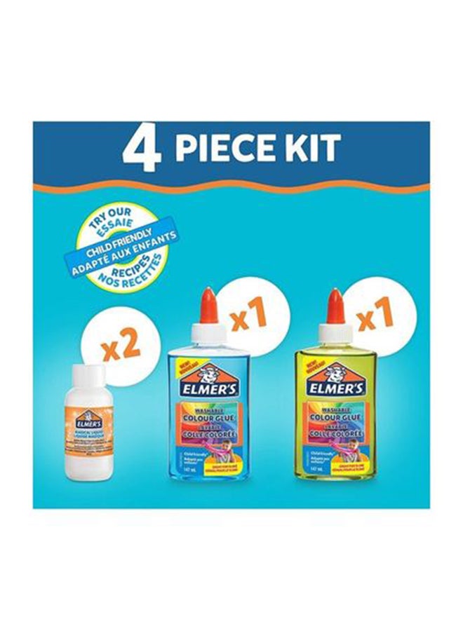 Elmers 4- Piece Translucent Colour Slime Kit 19x18.2x4.2cm - Image 2