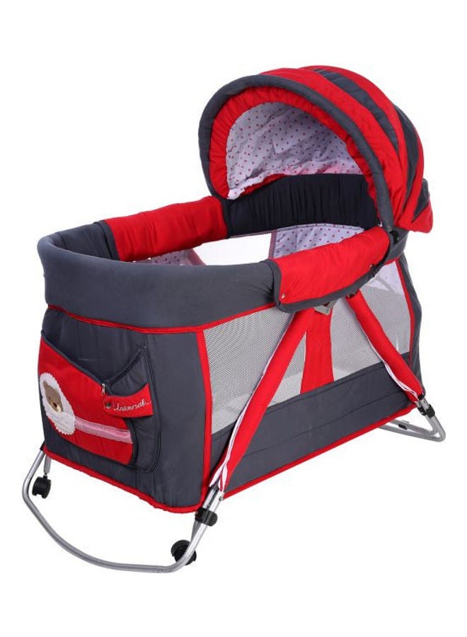 UNIVERSAL Mini Park Cross Baby Bedding- Red
