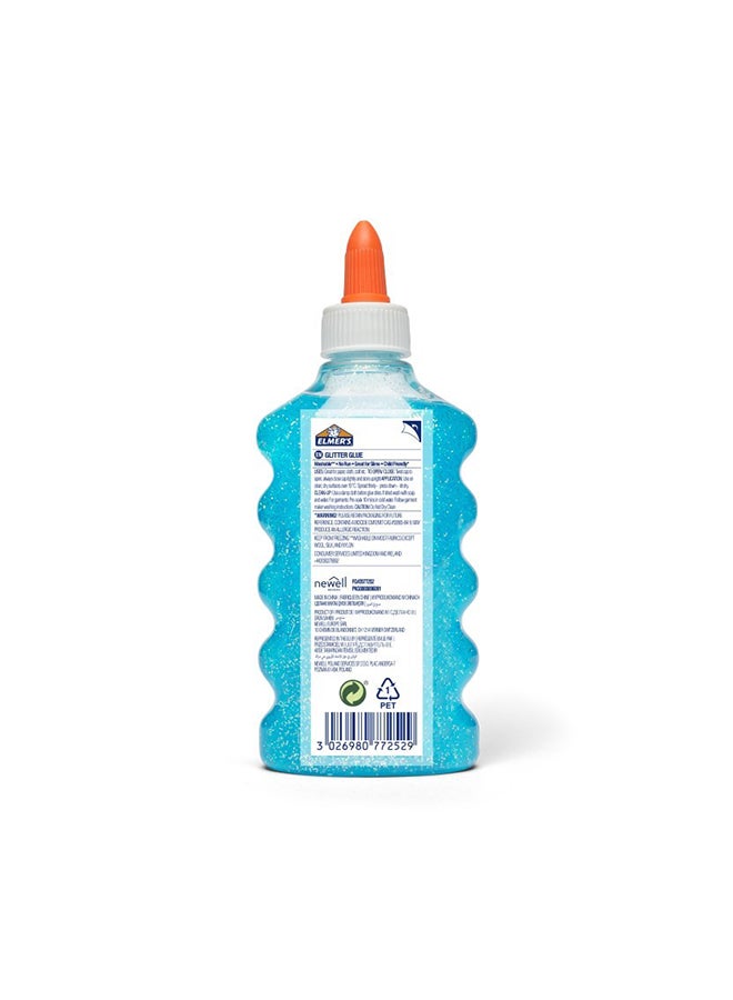 إلميرز Glitter Glue Washable Blue 177ml  - Image 2