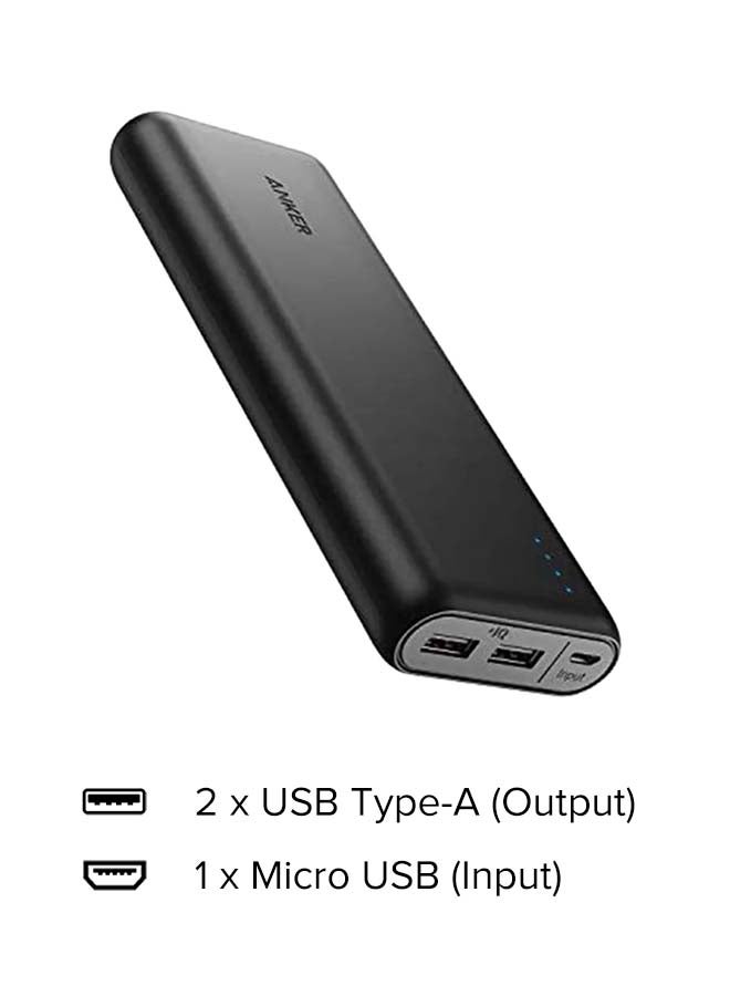 Anker - Power Bank Anker PowerCore 20100mAh - Ultra High Capacity Portable Charger with 4.8A Output and PowerIQ Technology, External Battery Pack for iPhone, iPad & Samsung Galaxy & More Black - Image 1