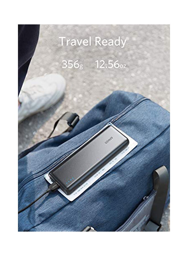 Anker - Power Bank Anker PowerCore 20100mAh - Ultra High Capacity Portable Charger with 4.8A Output and PowerIQ Technology, External Battery Pack for iPhone, iPad & Samsung Galaxy & More Black - Image 1
