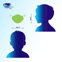 فاين جارد قناع الوجه كومفورت كيدز أزرق صغير إصدار محدود - قطعة واحدة  - Image 3