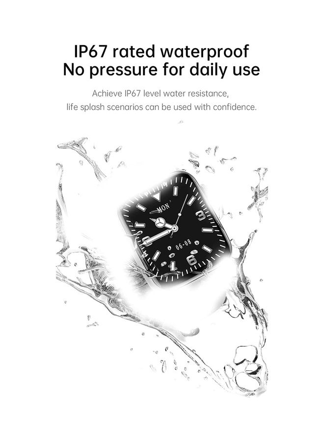 HW22 Pro Max IPS Smartwatch With Health Fitness Tracker And Wireless Charging Blue  - Image 4