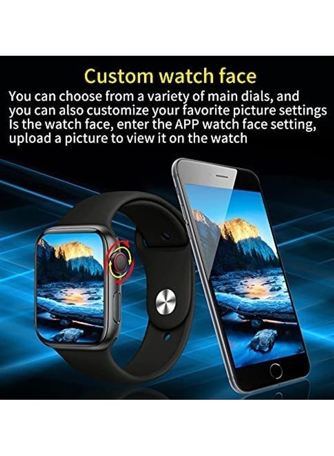 HW22 Pro Max Myk Smartwatch With Health Fitness Tracker And Wireless Charging Pink - Image 3