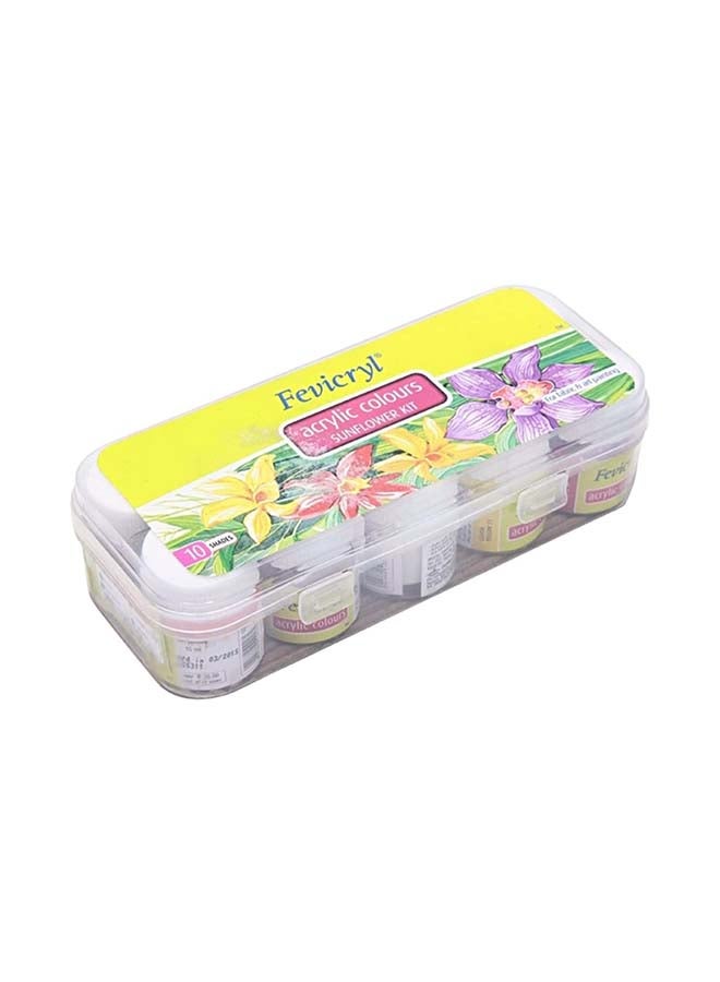 Pidilite 10-Piece Acrylic Colour Set 10x15ml 