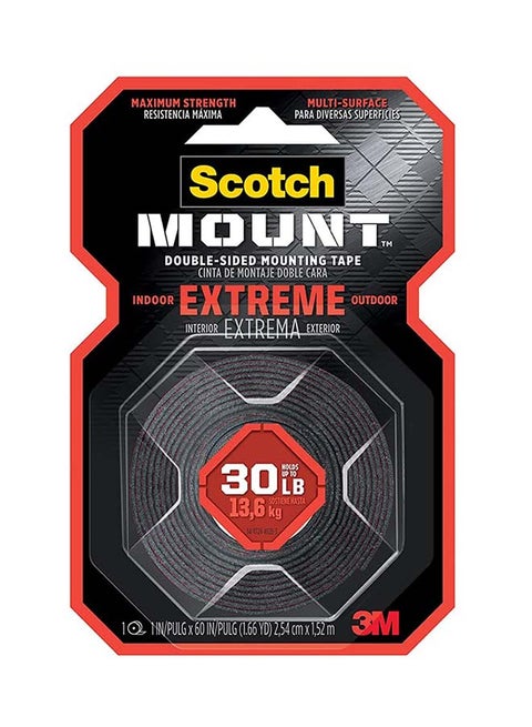 Scotch Extremely Strong Mounting Tape Black
