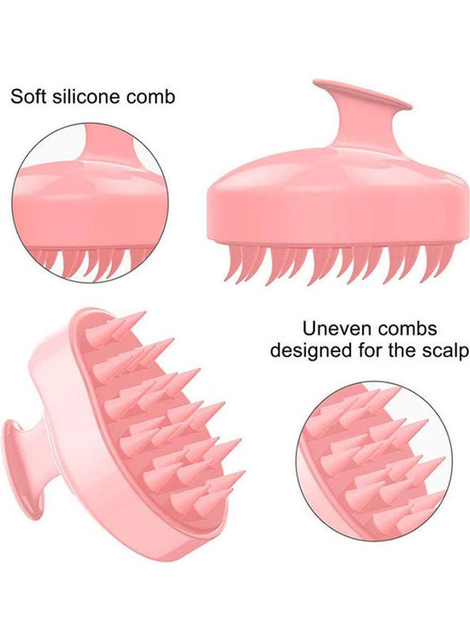 فرشاة شامبو للشعر الطويل لتدليك فروة الرأس وردي 46جرام - Image 3