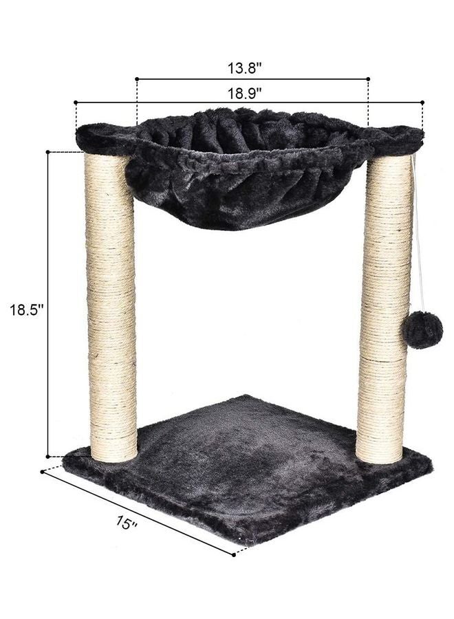 موكا أداة خدش للقطط رمادي 18.5x18.9x15بوصة - Image 4