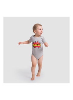 NAS Trends Exsatic Short Sleeve Bodysuit Grey 