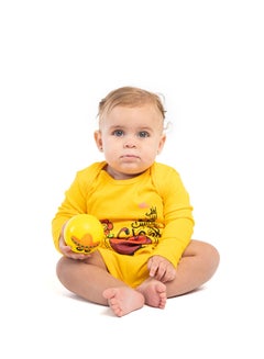 NAS Trends Edra Long Sleeve Bodysuit Yellow 