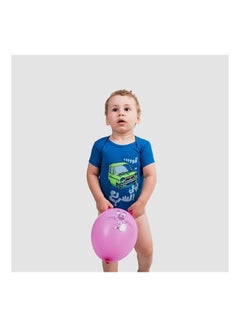 NAS Trends Im Fast Short Sleeve Bodysuit Ocean Blue 