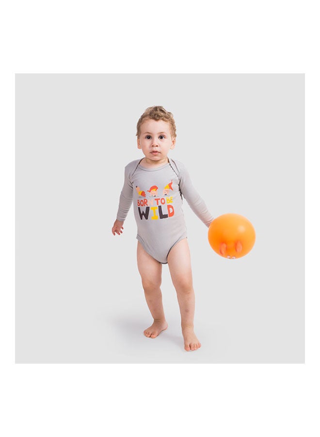 ناس تريندس Wild Boys Long Sleeve Bodysuit Grey