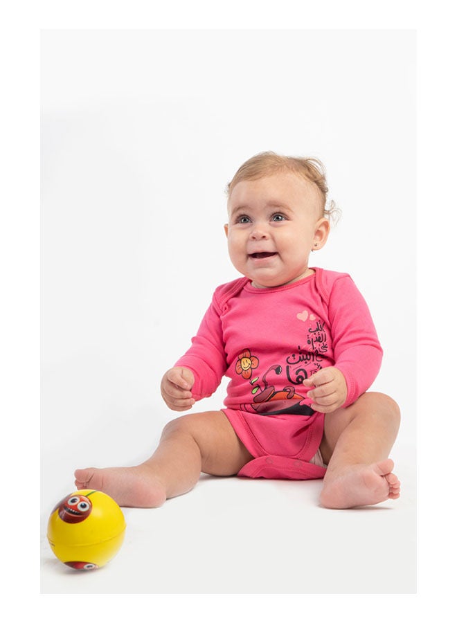 ناس تريندس Edra Long Sleeve Bodysuit Fouchia