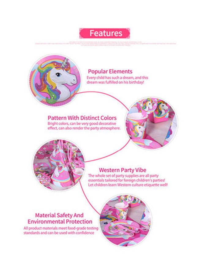 Kidle 139-Piece Children Unicorn Party Supplies Pack Set - Image 3