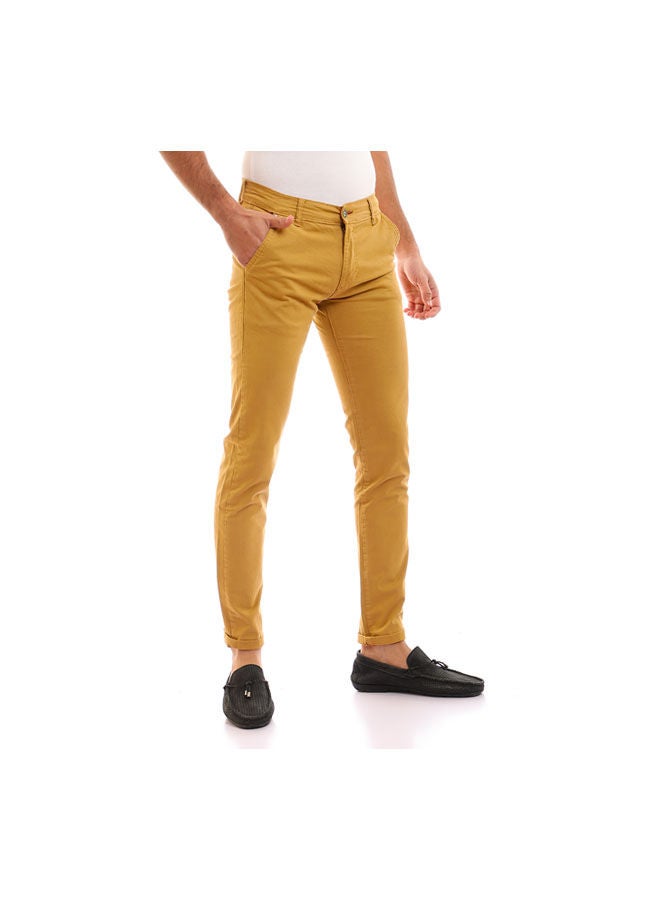 Andora - Gabardine Plain Mid Rise Pants Gamali - Image 1
